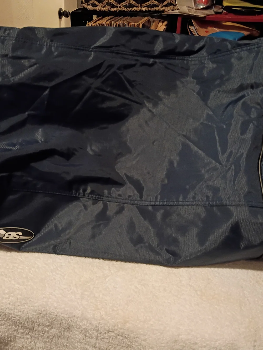 N/A navy duffle